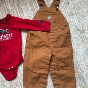 Carhartt Kids Brown Overalls